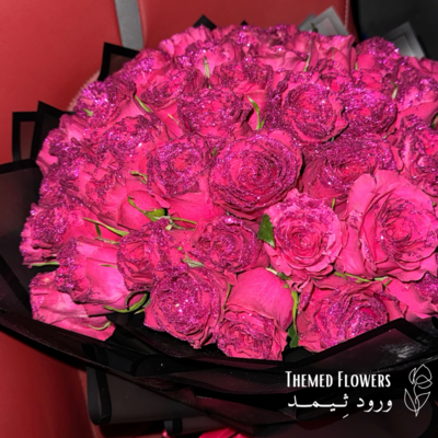 Glitter bouquet (Hot pink)