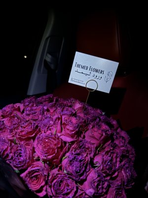 Glitter bouquet (Hot pink)