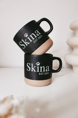 Tasse &quot;Skina-Design&quot; schwarz