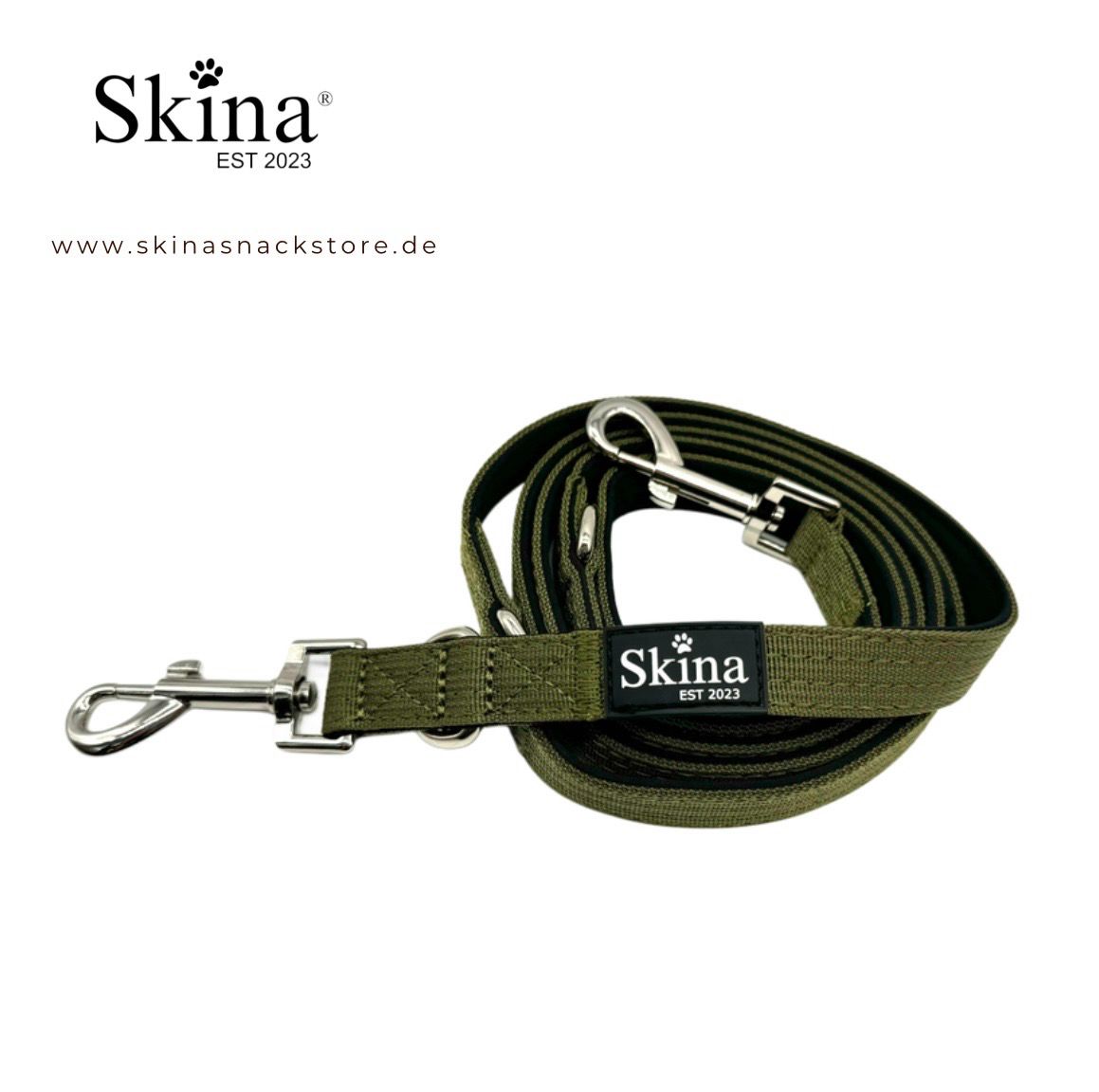 Skina Hundeleine Olive
