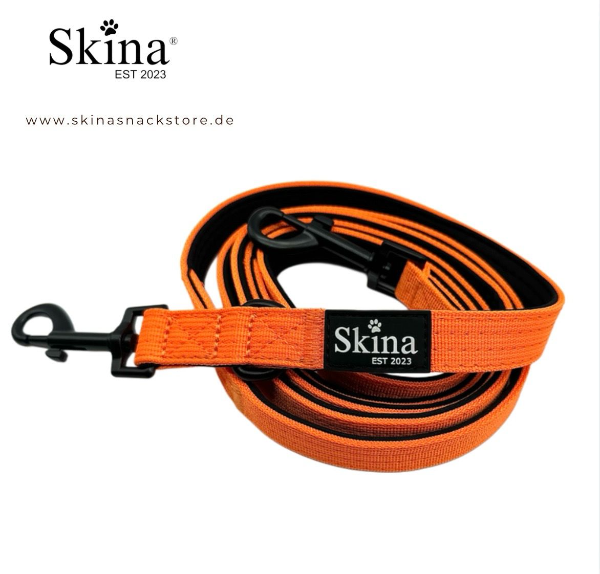 Skina Hundeleine Neon Orange
