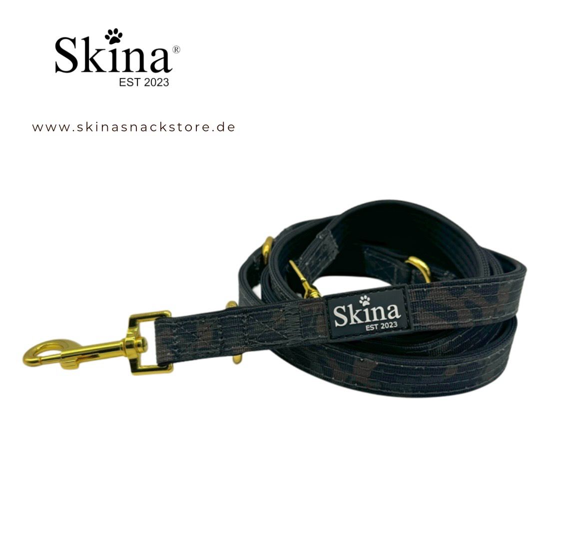 Skina Hundeleine Schwarzes Camoflage