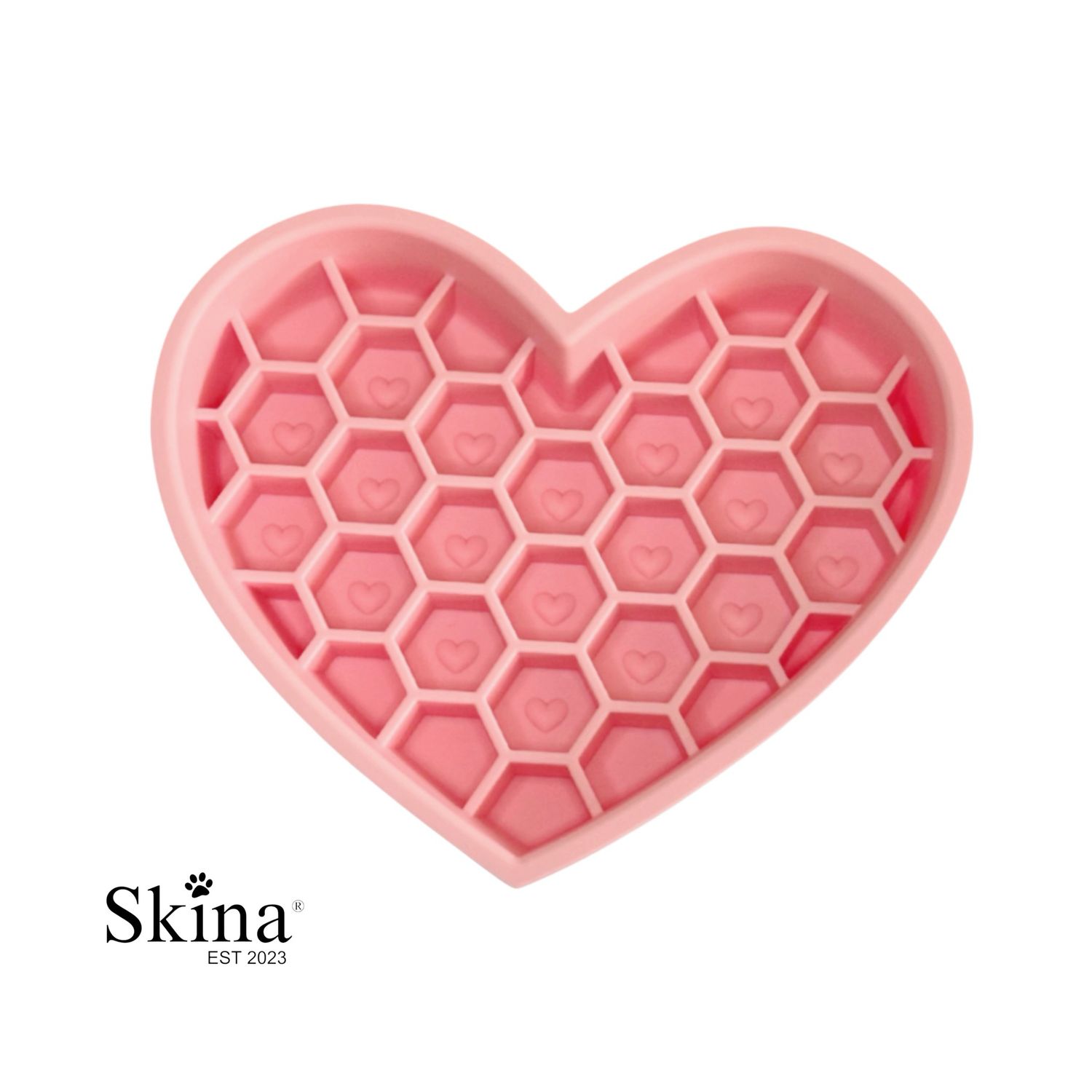 2-in-1 Herzschleckmatte Rosa Skina