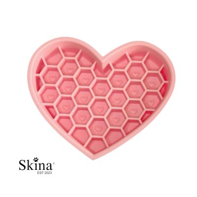 2-in-1 Herzschleckmatte Rosa Skina