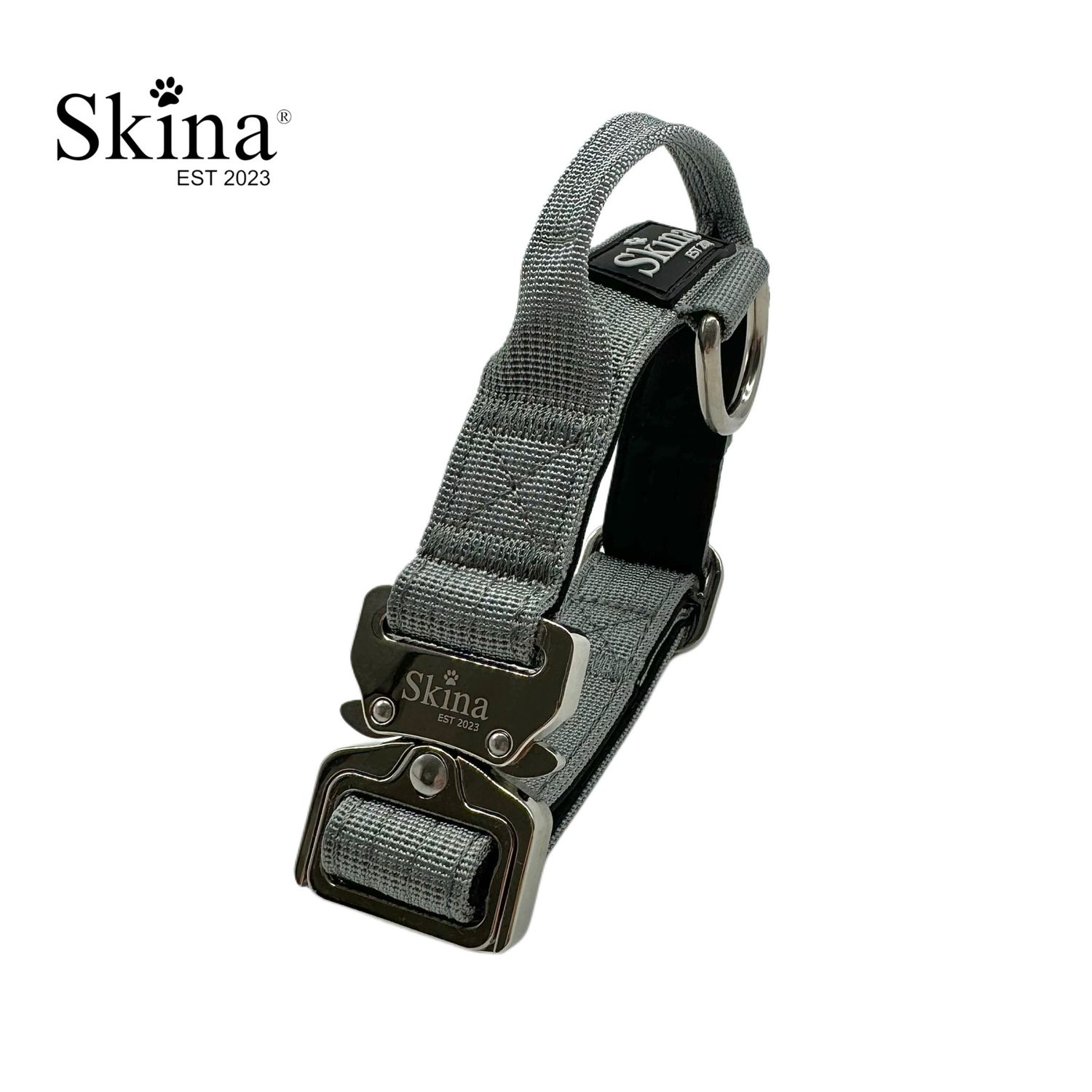 Skina Halsband für kleine Hunde &quot;Grau&quot;