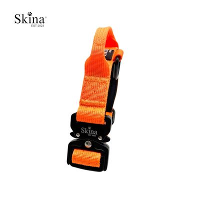 Skina Halsband für kleine Hunde &quot;Neon Orange&quot;