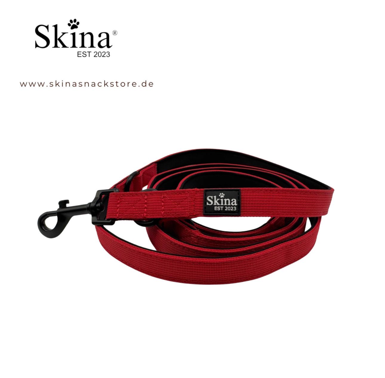 Skina Hundeleine  Rot