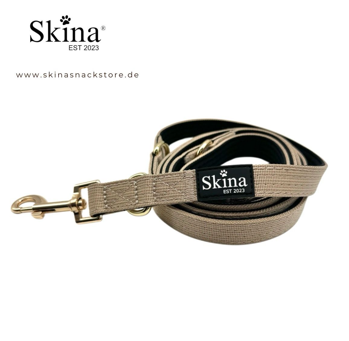 Skina Hundeleine Beige