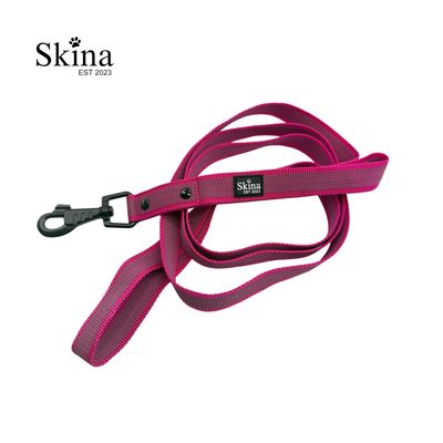 Skina Gummierte Hundeleine &quot;Magenta&quot;