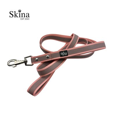 Skina Gummierte Hundeleine &quot;Rosa&quot;