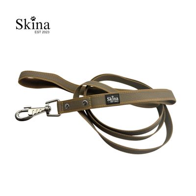 Skina Gummierte Hundeleine &quot;Braun&quot;