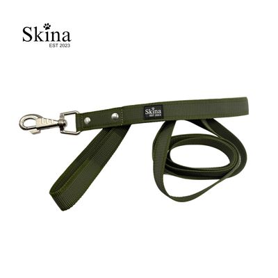 Skina Gummierte Hundeleine &quot;Olive&quot;