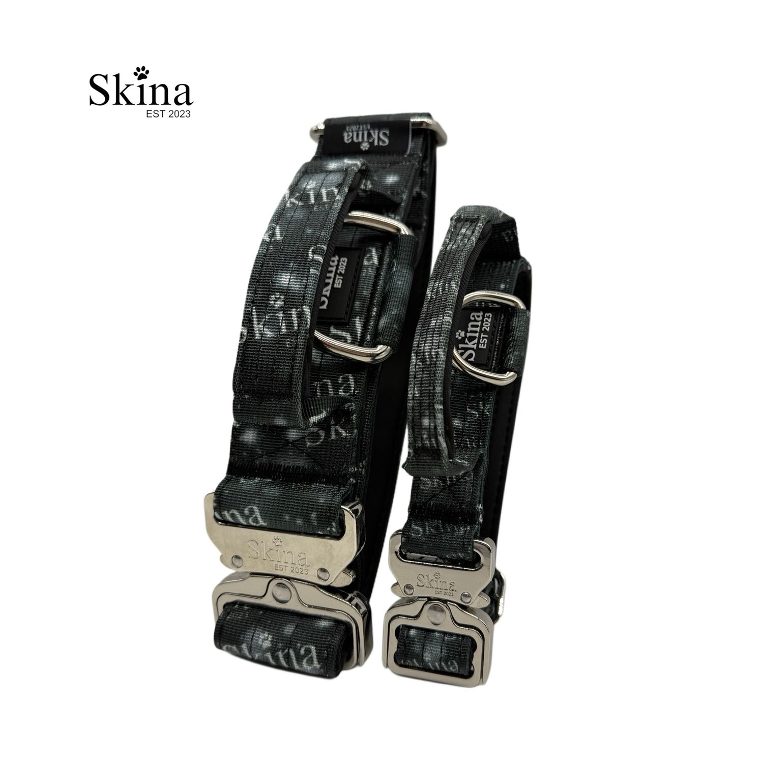 Taktisches Halsband &amp; Leinen Set mit Sicherheitsschnalle &amp; Haltegriff &quot;Skina Jubiläums Edition&quot;