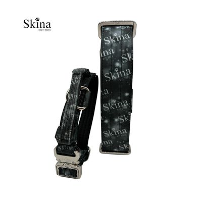 Taktisches Halsband &amp; Leinen Set mit Sicherheitsschnalle &amp; Haltegriff "Skina Jubiläums Edition"