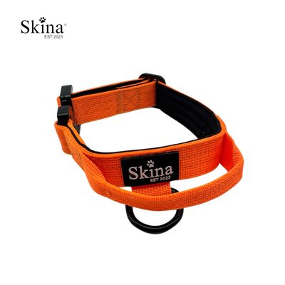 Skina Halsband für kleine Hunde "Neon Orange"