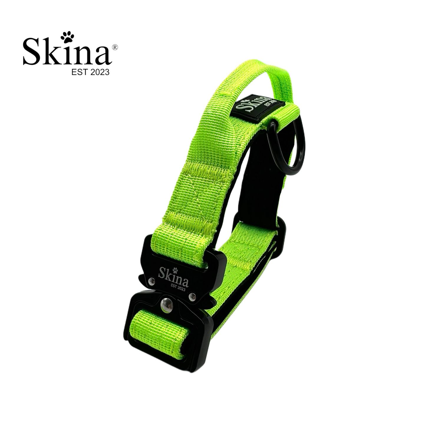 Skina Halsband für kleine Hunde "Neon Grün"