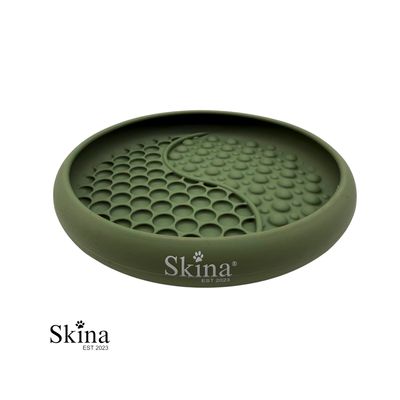 Skina Bubble Schleckmatte Olive