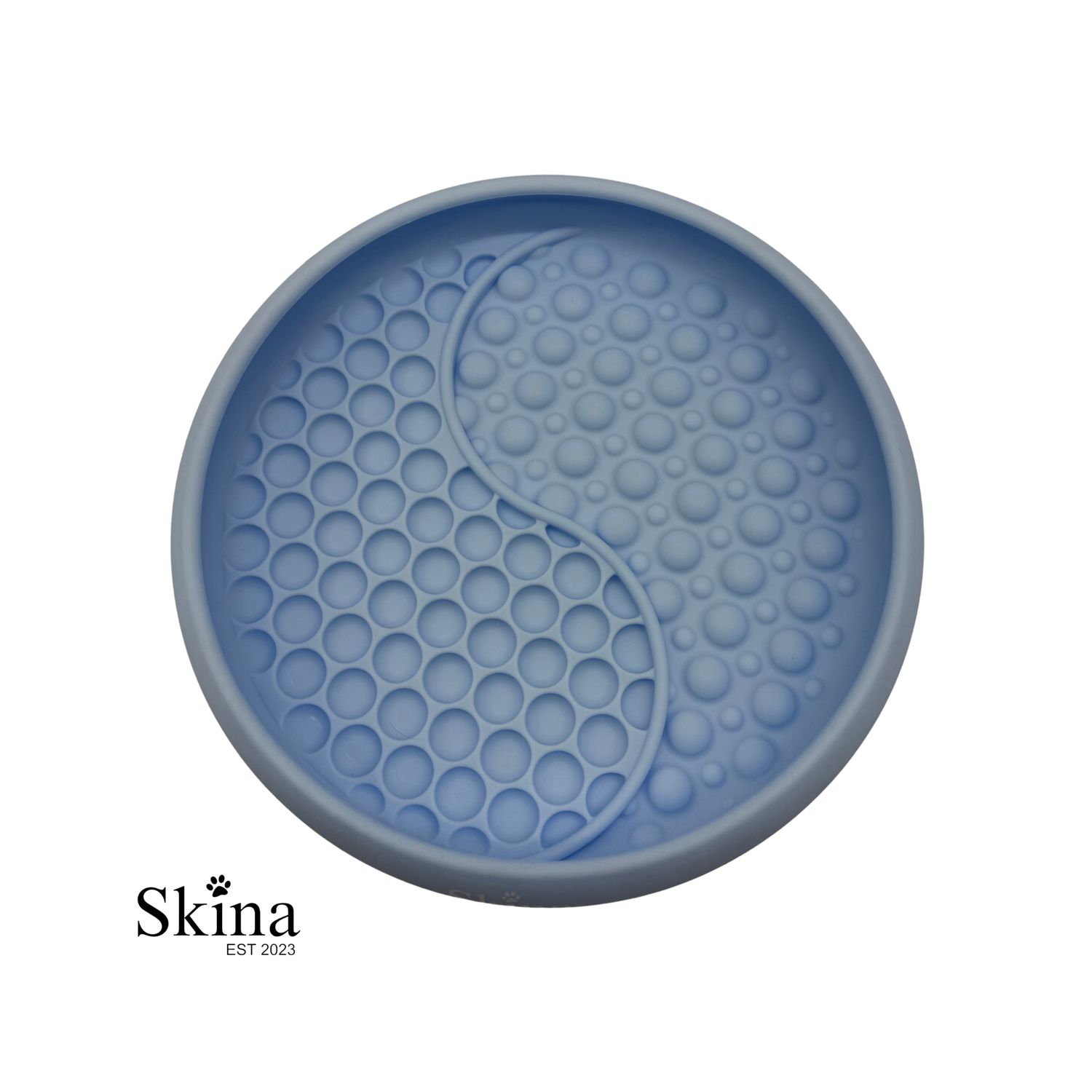 Skina Bubble Schleckmatte Eisblau