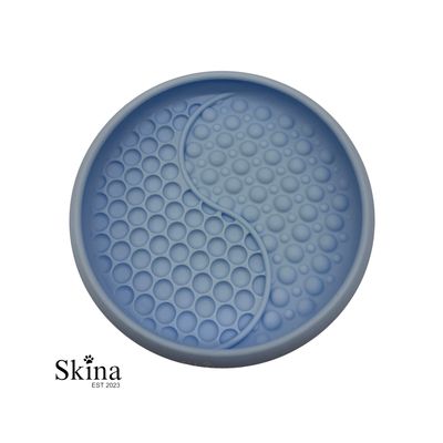 Skina Bubble Schleckmatte Eisblau