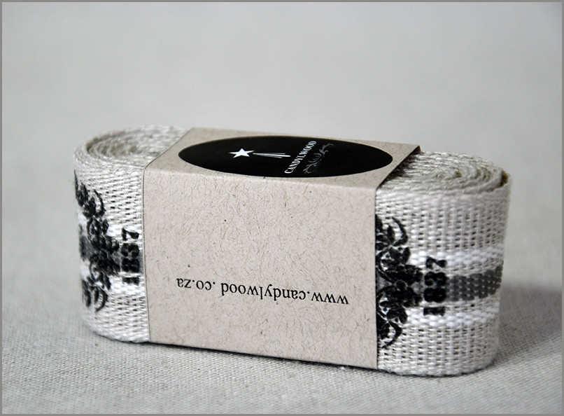 Paris - Woven Flax Ribbon