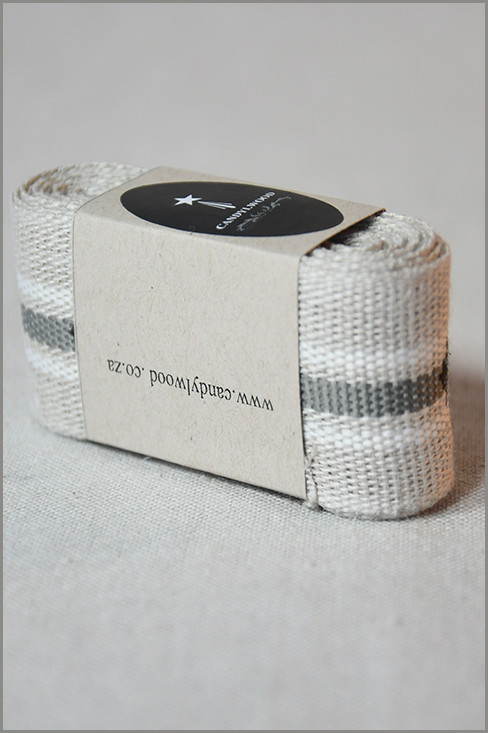 Paris - Woven Flax Ribbon