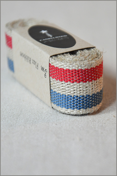 Almost French - Woven Flax Ribbon
