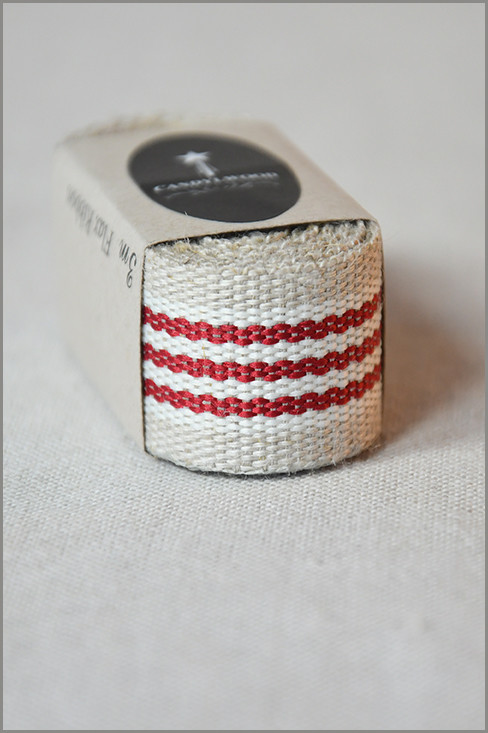 Aries - Woven Flax Ribbon