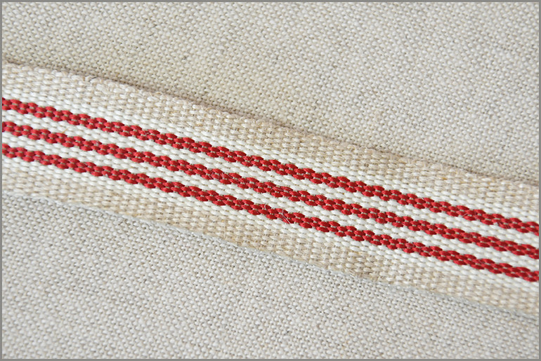 Aries - Woven Flax Ribbon
