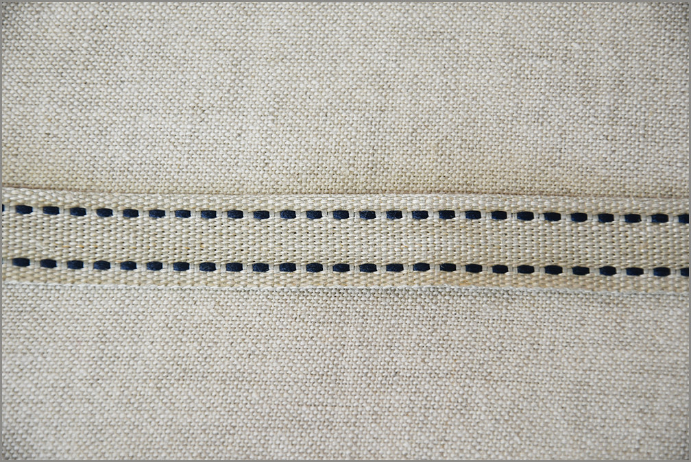 Gemini - Saddle-stitch Flax Ribbon