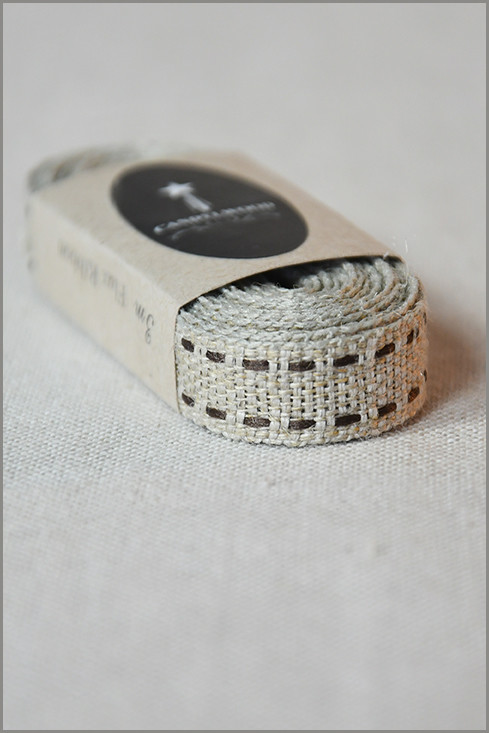 Pathway - Saddle-stitch Woven Flax Ribbon