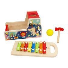 Wooden Educational Toy Xylophone and Shape Sorter