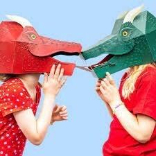 Make Your Own Fire-Breathing Dragon Mask