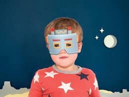 Double Sided Coloring Robot Mask Kit