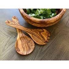Olive Wood Salad Servers
