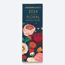 2024 Paper Source Floral Bookmark Calendar