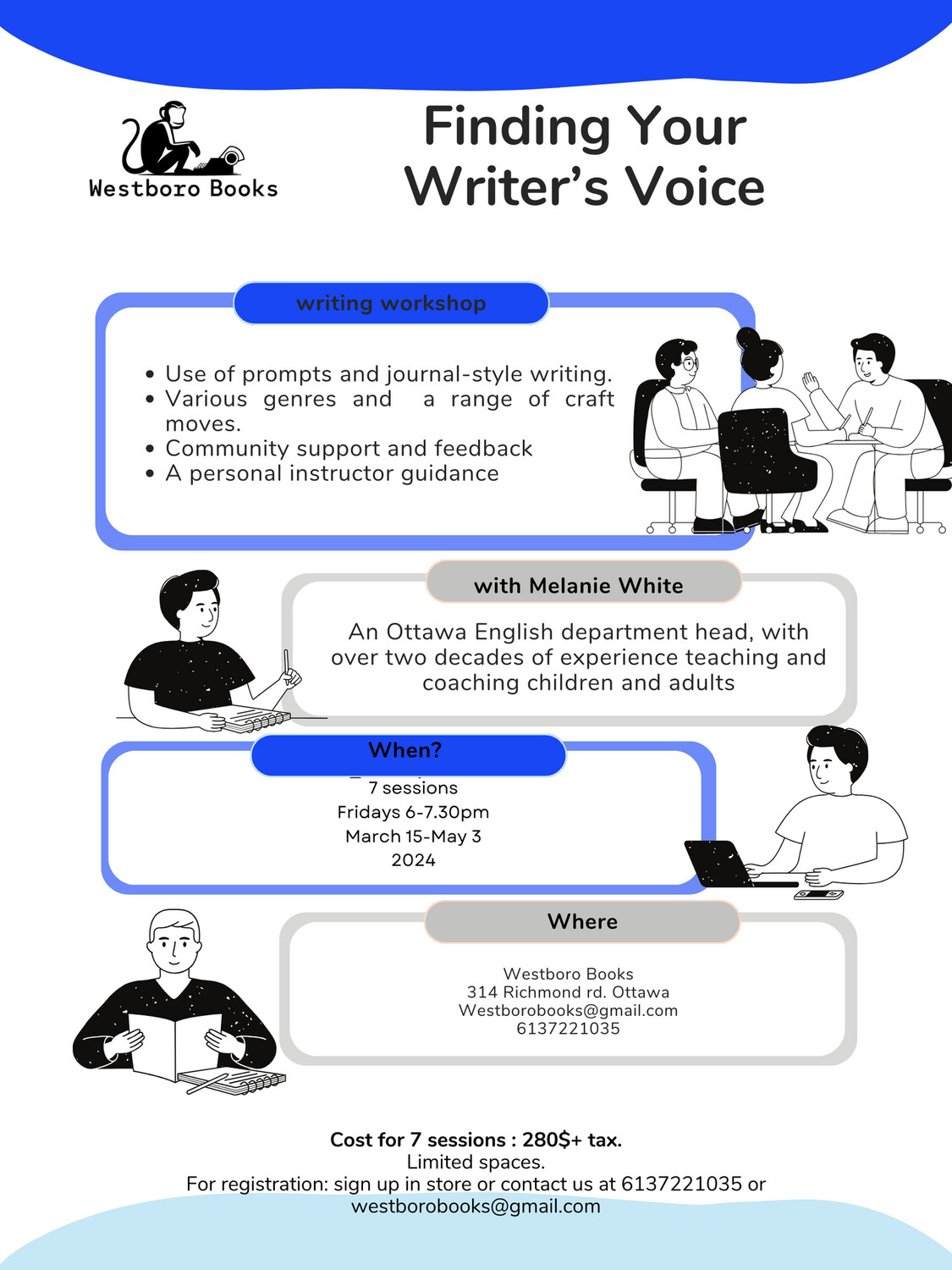 Adult writing workshop- Spring session