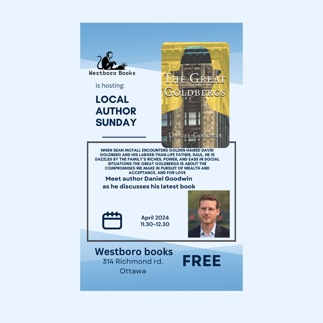 Local Author Sundays- With Daniel Goldberg