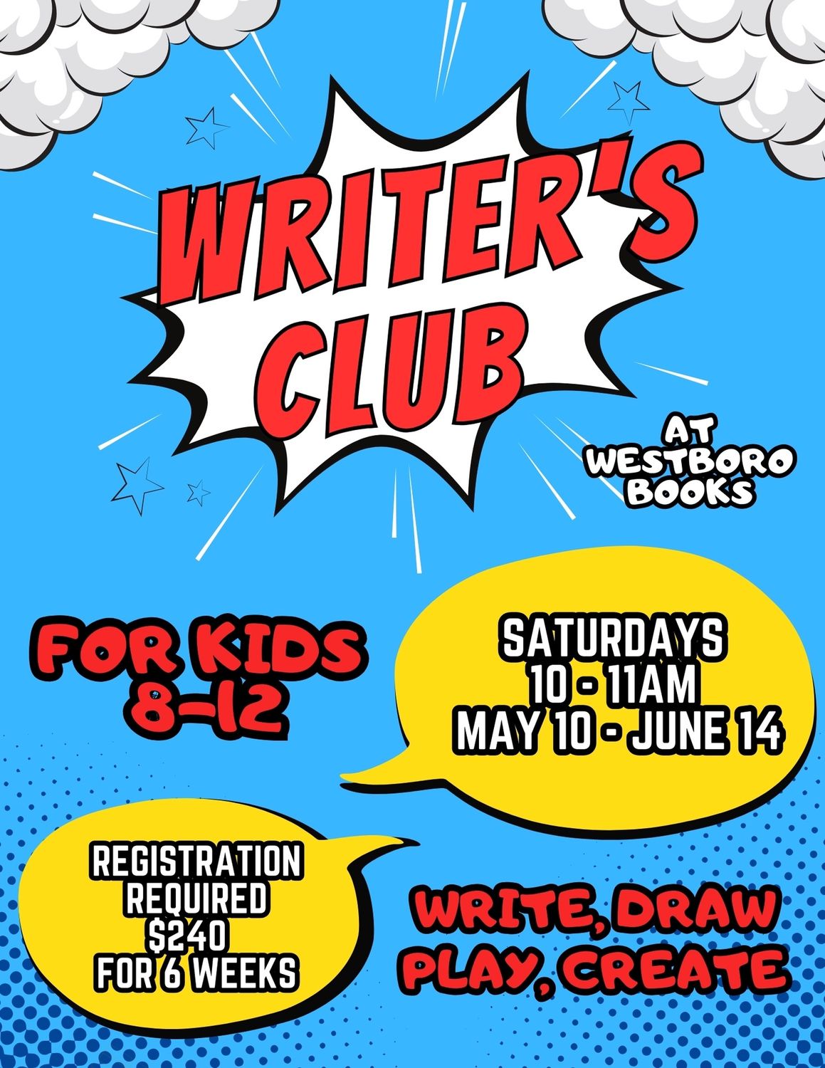Writer&#39;s Club (ages 8-12)