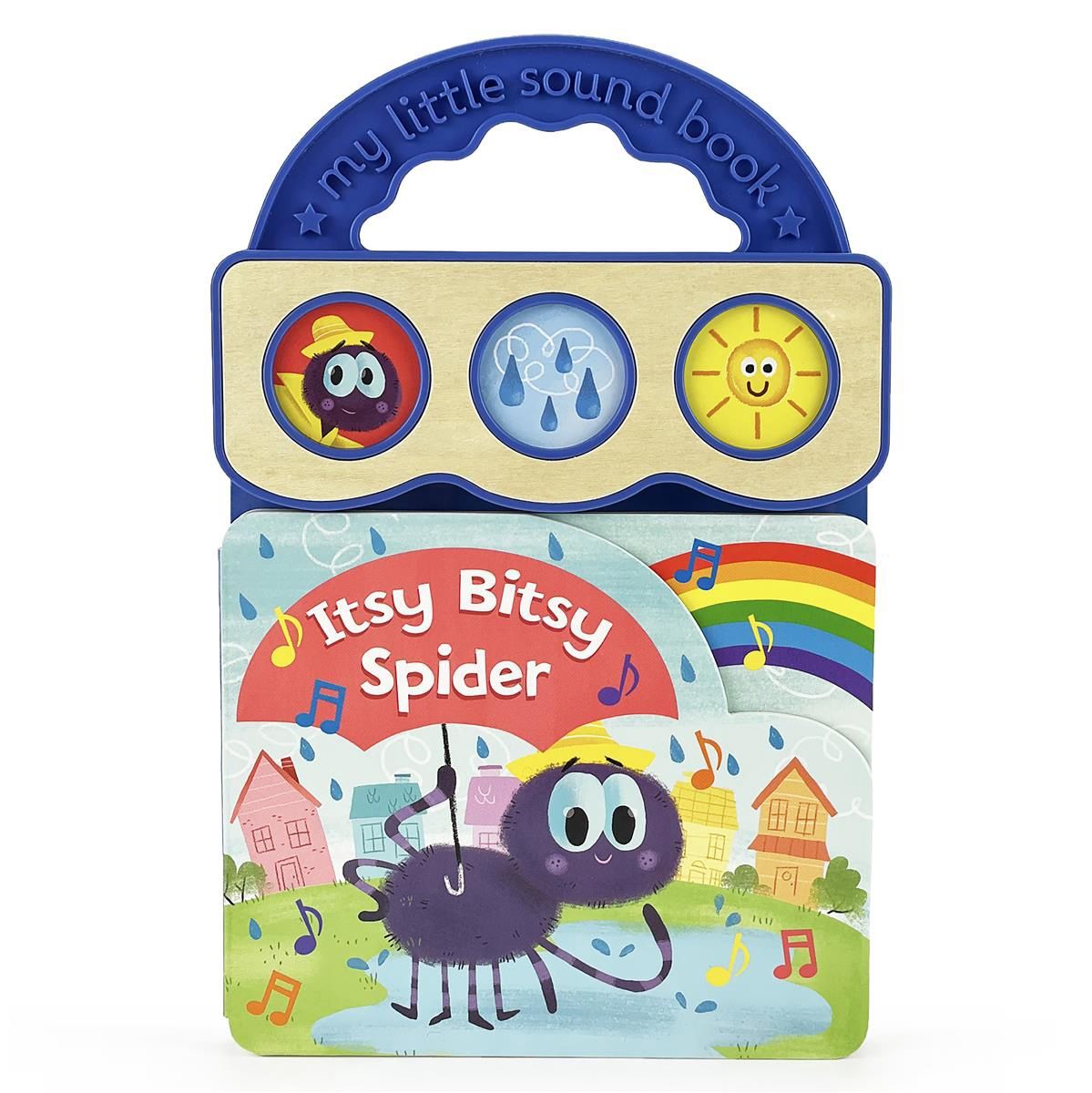 Itsy Bitsy Spider illustrated by Rob McClurkan- button book