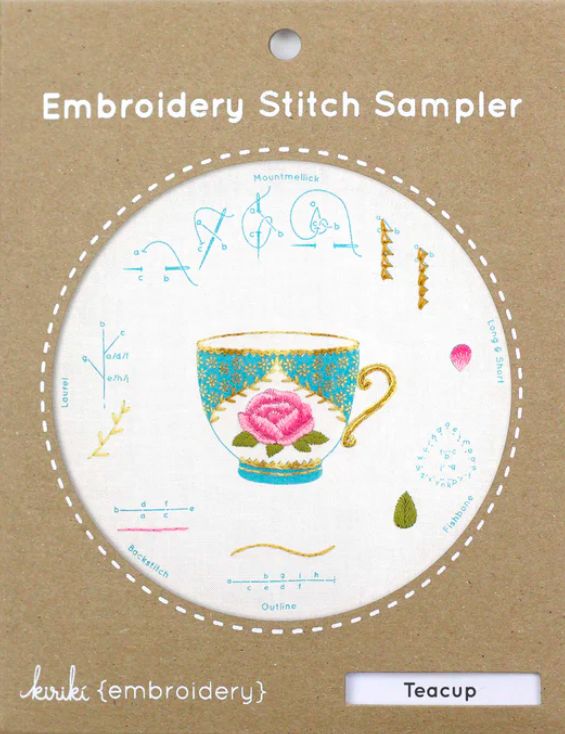 Embroidery Stitch Sampler: Teacup