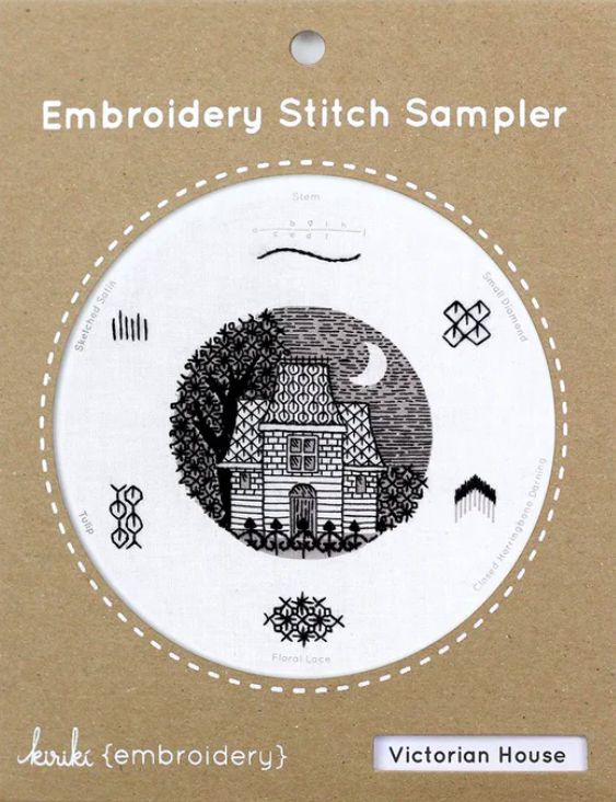 Embroidery Stitch Sampler: Victorian House