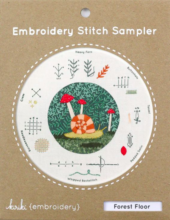 Embroidery Stitch Sampler: Forest Floor