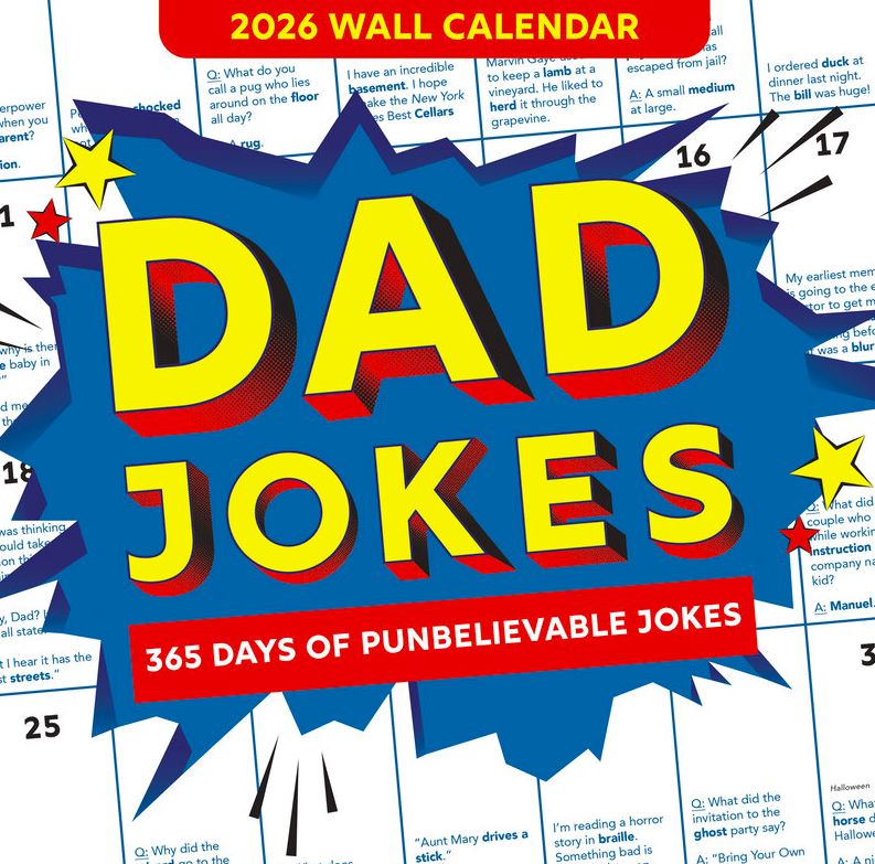 2026 Dad Jokes Wall Calendar