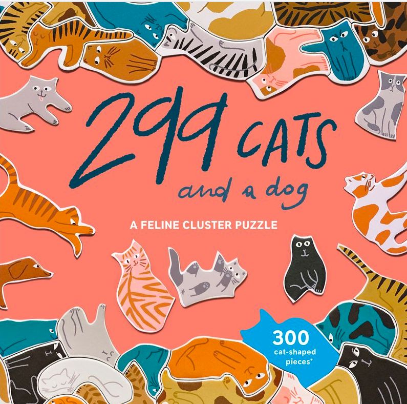 299 Cats (and a Dog) 300 Piece Cluster Puzzle