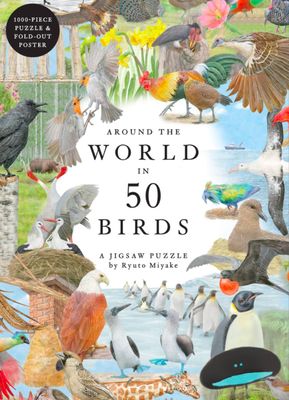 Around the World in 50 Birds 1000 Piece Puzzle by Ryuto Miyake