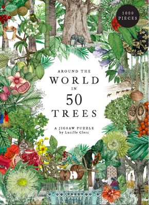 Around the World in 50 Trees 1000 Piece Puzzle by Jonathan Drori and Lucille Clerc