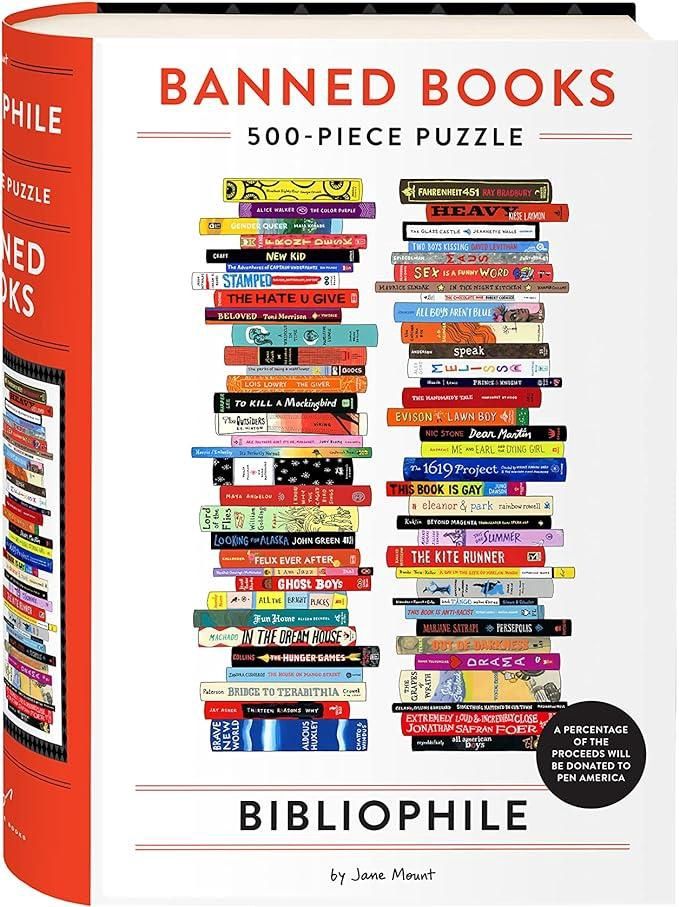 Bibliophile Banned Books 500-piece Puzzle