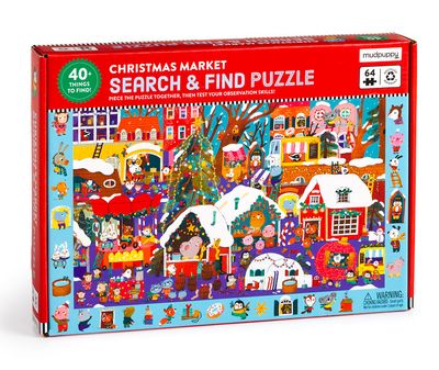 Christmas Market 64 Piece Search &amp; Find Puzzle