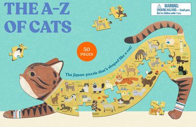 The A - Z of Cats 50-piece jigsaw puzzle by Laurence King
