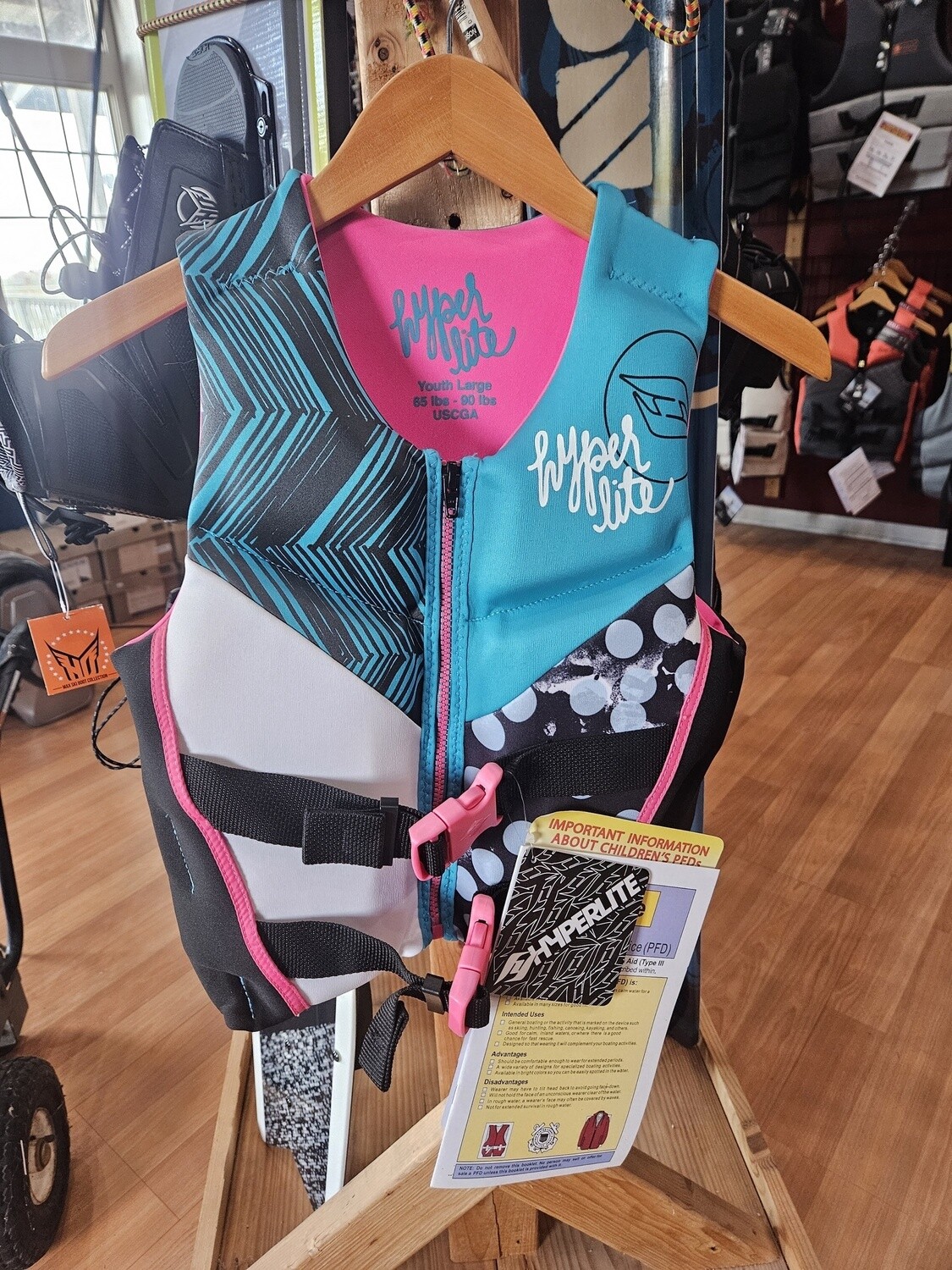 Hyperlite Girls Youth Large Vest (50lbs - 90lbs)